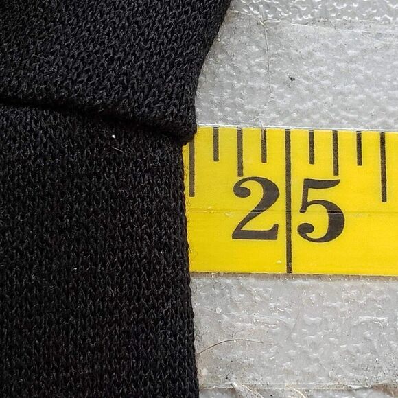 Ming Wang Cardigan Sweater Women's Size Medium M Black LS Draped Open Waterfall - Picture 8 of 9